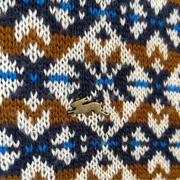 A. Tiziano Sweater Vest Mens 3XL Blue Wool Blend Geometric Pattern Snow Ski Gift - Picture 6 of 8